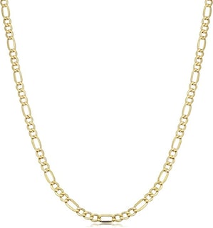 Foto 1 | Cadena De Oro Italiano 10k Figaro 3x1 Hueca 50 Cm 2.6mm