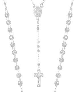 Foto 6 | Rosario De Plata Ley 925 Con Bola Diamantada De 70 Cm