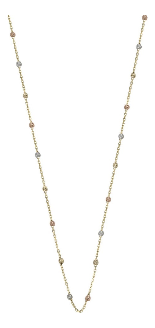 Collar Viviana De Oro De 10k De 45 Cm Con Bola 2.5mm $4,999
