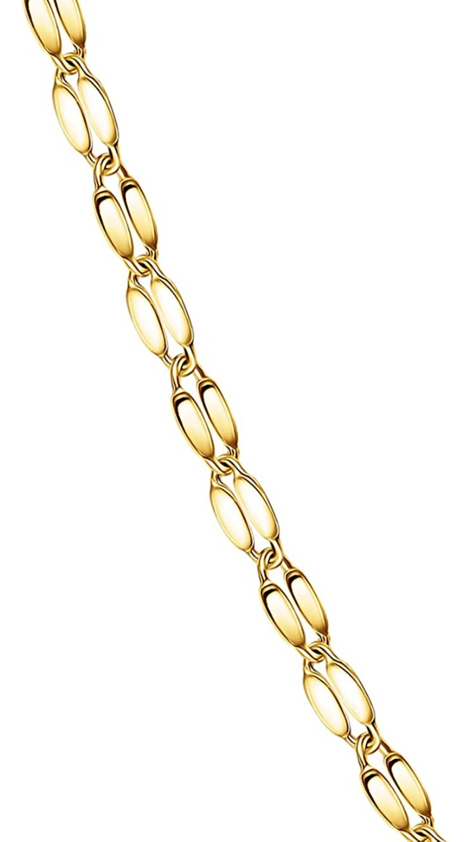 Foto 7 pulgar | Cadena De Oro Italiano 10k, Estilo Grano De Café, 50 Cm