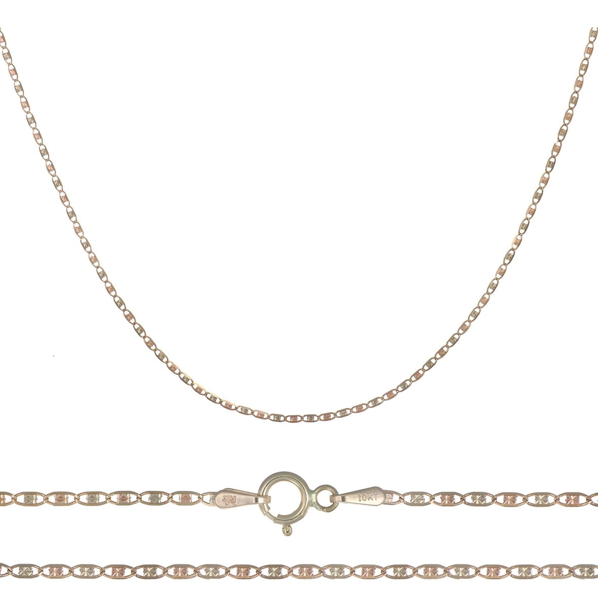 Cadena Valentino De Oro Italiano 10k, Calibre 2.3 Mm, 55cm $5,099