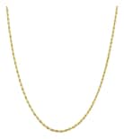 Cadena De Oro Hombre Italiano Torsal 10k Calibre 2.1mm 50 Cm