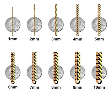 Foto 7 | Cadena De Oro Hombre Italiano Torsal 10k Calibre 2.1mm 50 Cm