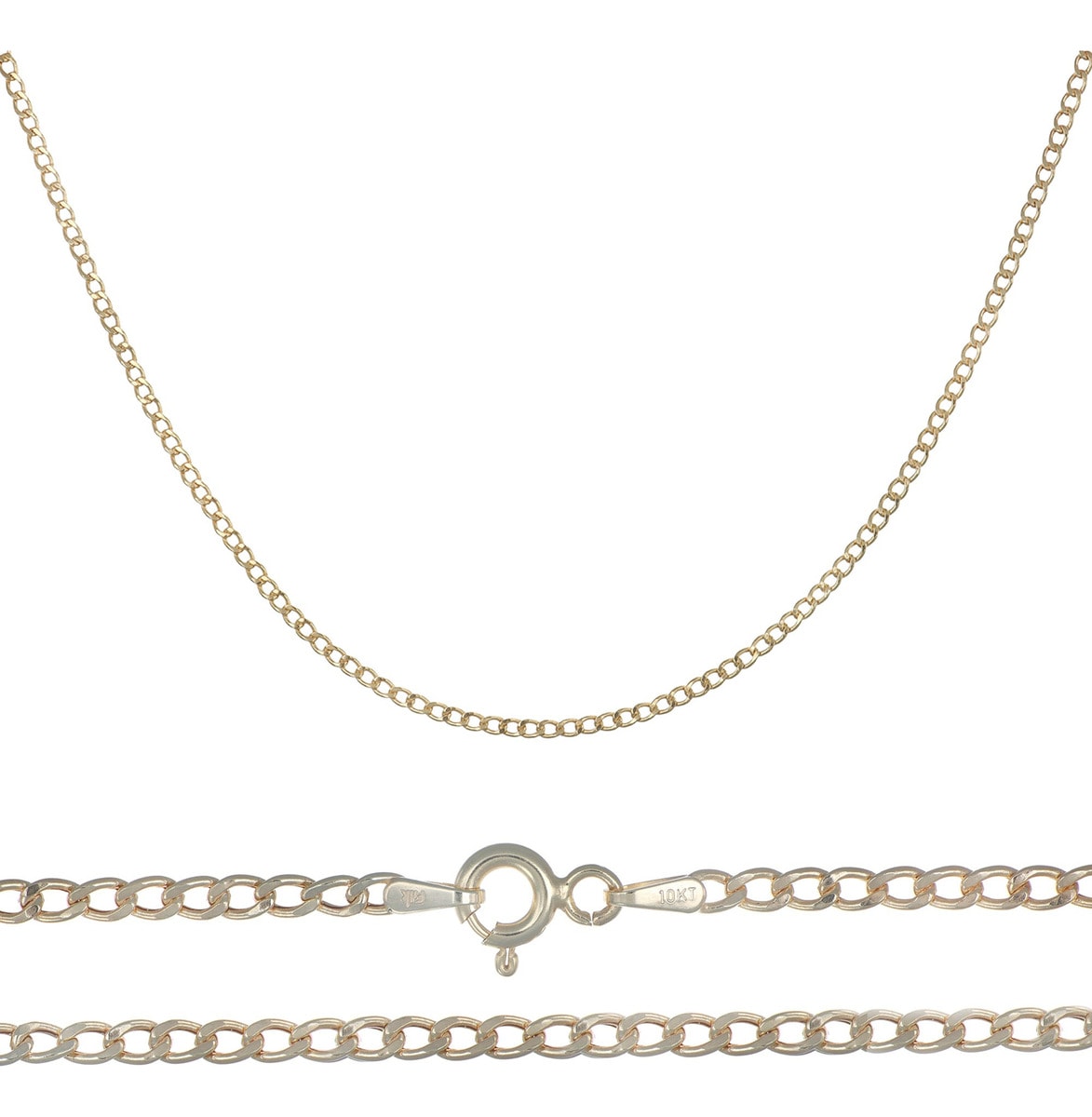 Cadena Italiana De 14k, Estilo Cubana, Calibre 2mm, De 40 Cm $5,699