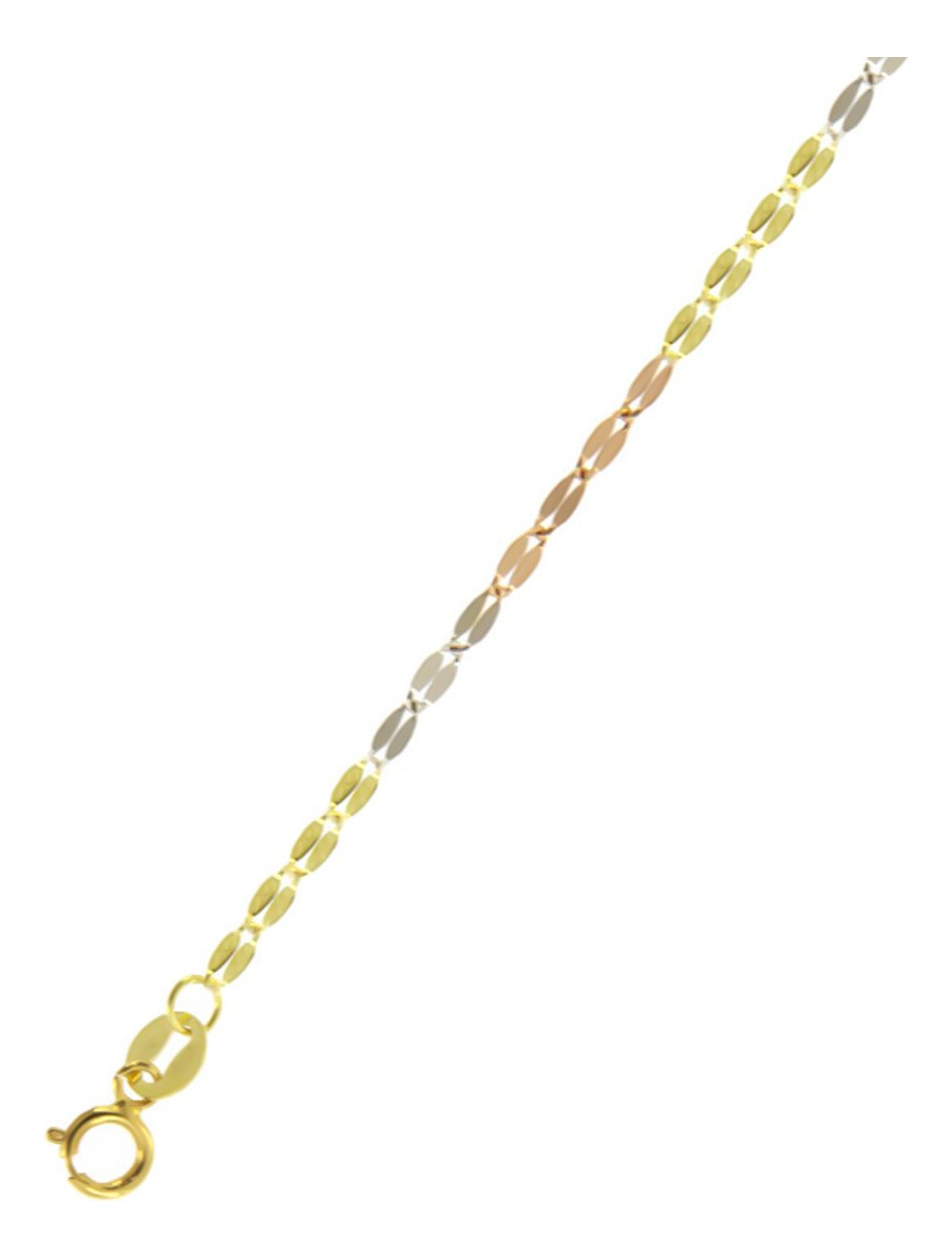 Foto 5 pulgar | Cadena De Oro Italiano 14k, Grano De Café, 40 Cm,calibre 1mm