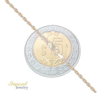 Foto 4 | Cadena De Oro Hombre Italiano Torsal 10k Calibre 2.4mm 50 Cm