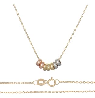Foto 2 | Gargantilla De Oro Italiano 14k Con Aros Tricolores