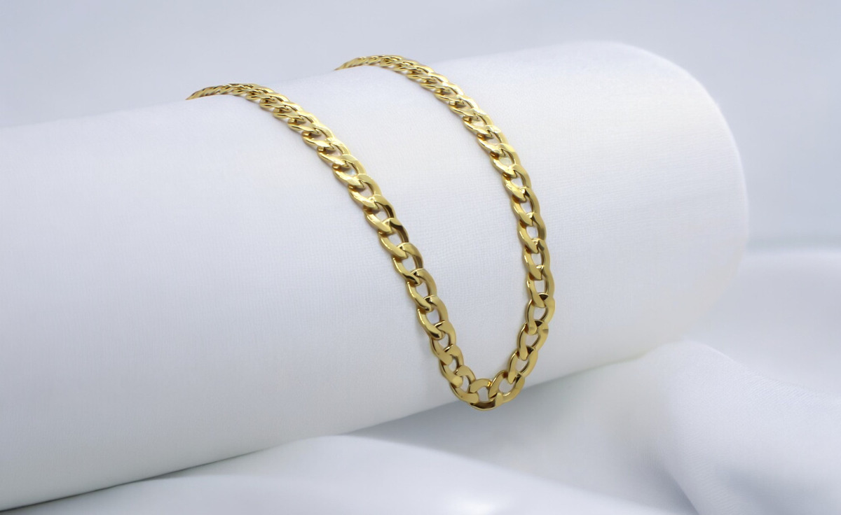 Foto 4 pulgar | Cadena de Oro de 14k de 50 cm