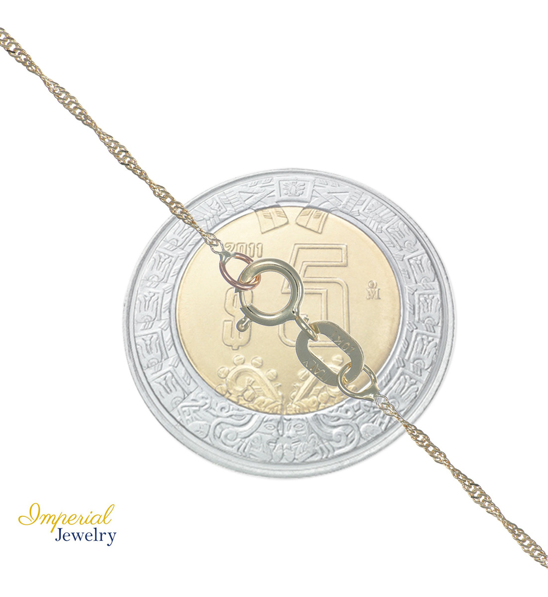 Foto 5 pulgar | Gargantilla Cruz de Oro 14k