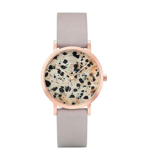 Reloj Cluse La Roche Petite Rose Gold Dálmata Gris Para Mujer - Venta Internacional.