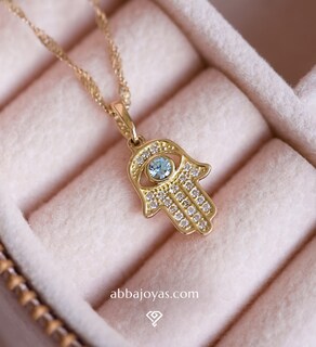 Foto 7 | Cadena de Oro 10k Abba Joyas con Dije