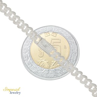 Foto 4 | Collar Barbada Con Piedra De Plata Ley 925 De 55 Cm