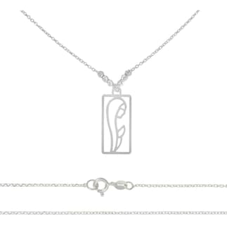 Foto 1 | Collar De Madona De Plata 925 Con Bola Diamantada De 45 Cm
