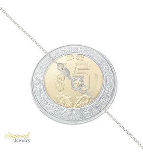 Foto 3 | Collar De Estrella De Plata 925 Con Bola Diamantada De 45 Cm