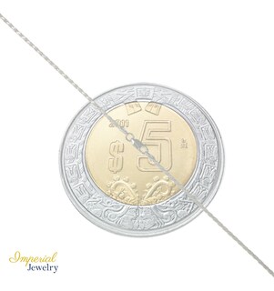 Foto 4 | Cadena Torsal De Plata Ley 925 Diamantada De 60 Cm De 2mm