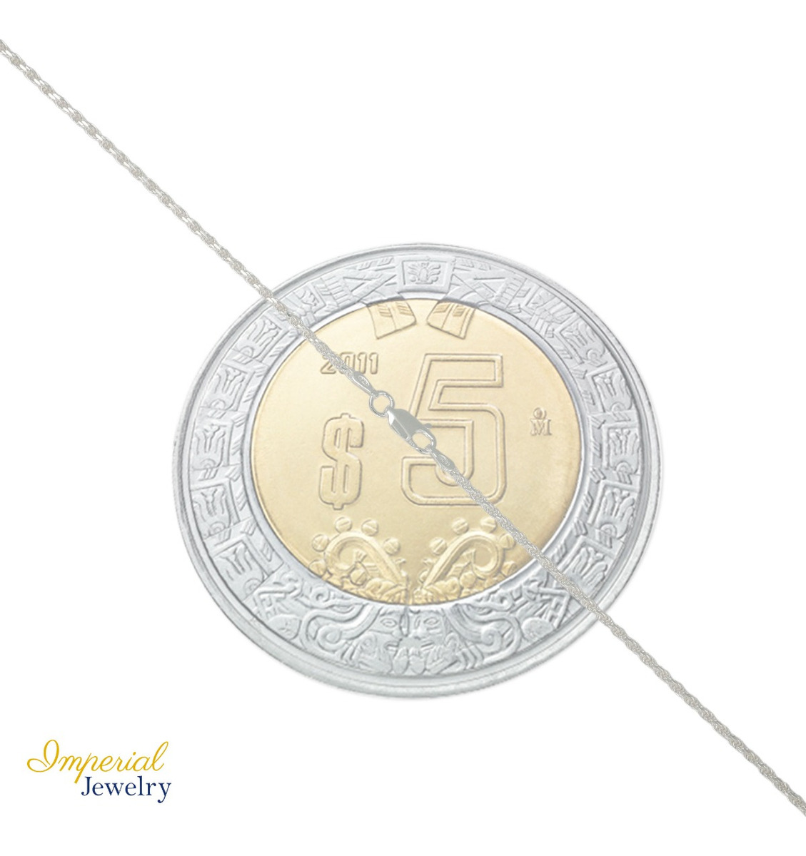 Foto 4 | Cadena Torsal De Plata Ley 925 Diamantada De 55 Cm De 2mm