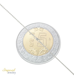 Foto 4 | Cadena Torsal De Plata Ley 925 Diamantada De 55 Cm De 2mm
