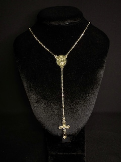 Foto 5 | Rosario Con Dije Virgen De Guadalupe Y Cristo Oro Laminado 18k Facetado