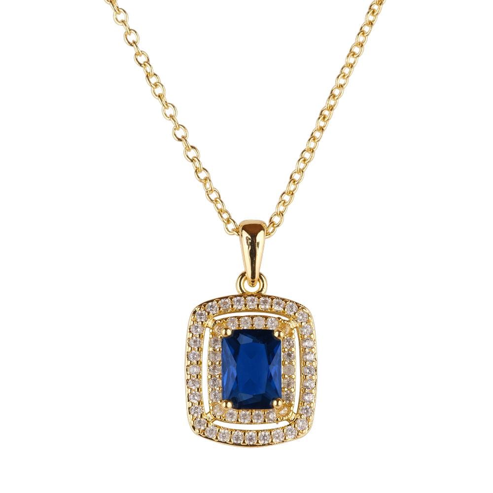 Collar Mujer Baño De Oro 14k Plata Zirconia, Regalos Mamá Luckyly $459