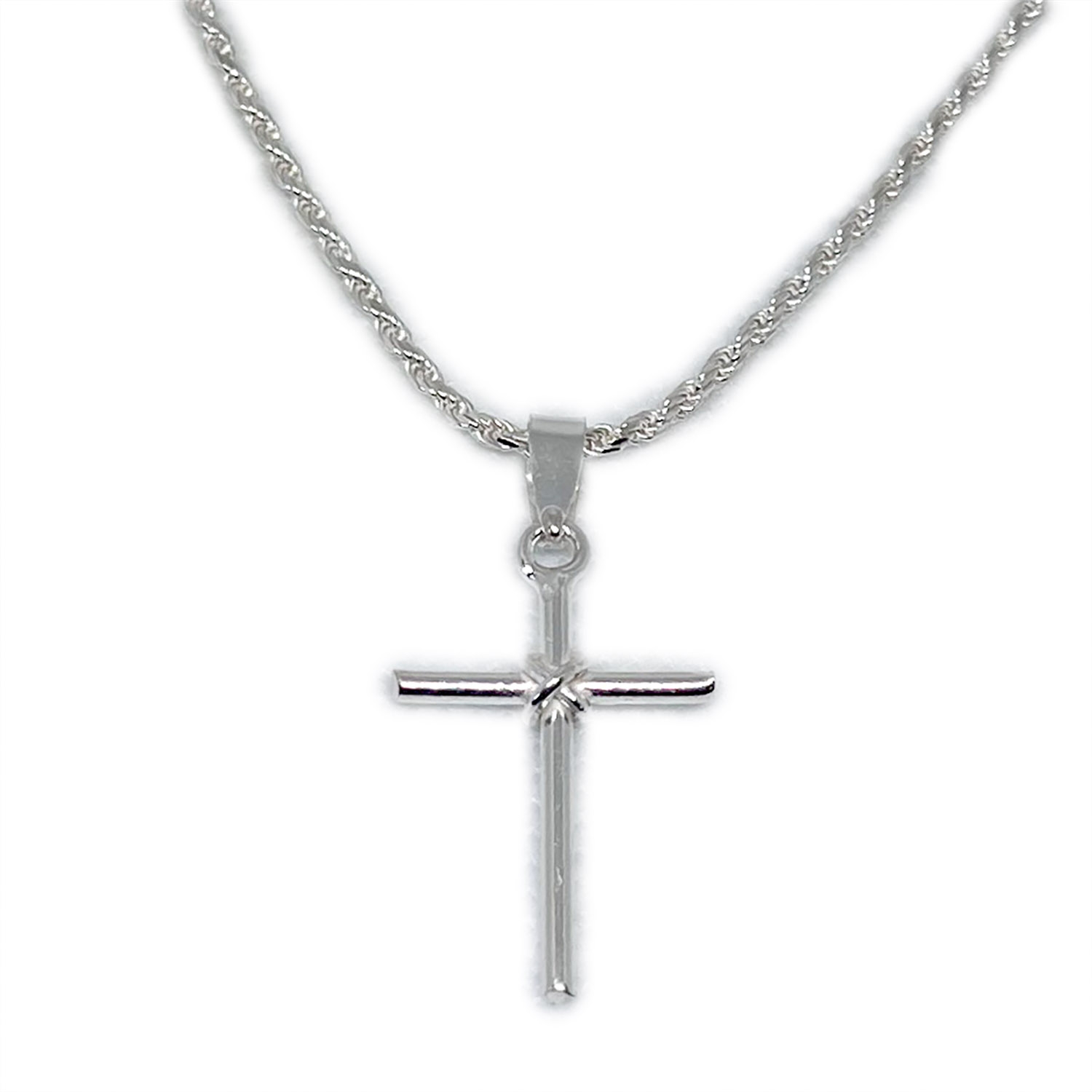 Collar Con Colgante En Forma De Cruz Para Hombre En Plata De Ley 925 - Venta Internacional.