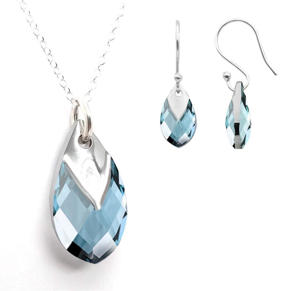 Foto 1 | Set Collar Y Aretes Pear Shaped Zvezda 0.925 Mujer