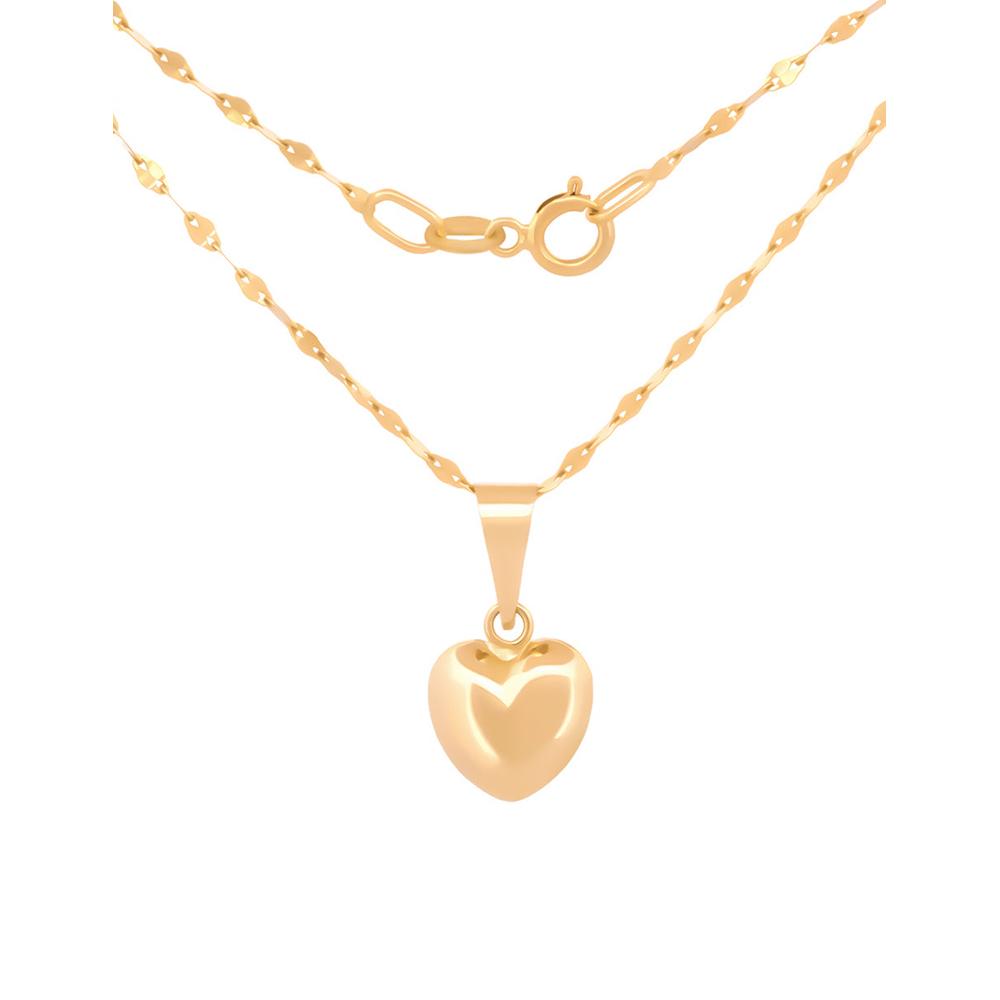 Foto 7 pulgar | Cadena Gargantilla Dama Corazón Oro 10k Sólido