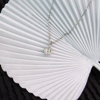 Foto 2 | Collar Rosetti Bañado En Rodio - Delicadeza Radiante Con Cristales Swarovski