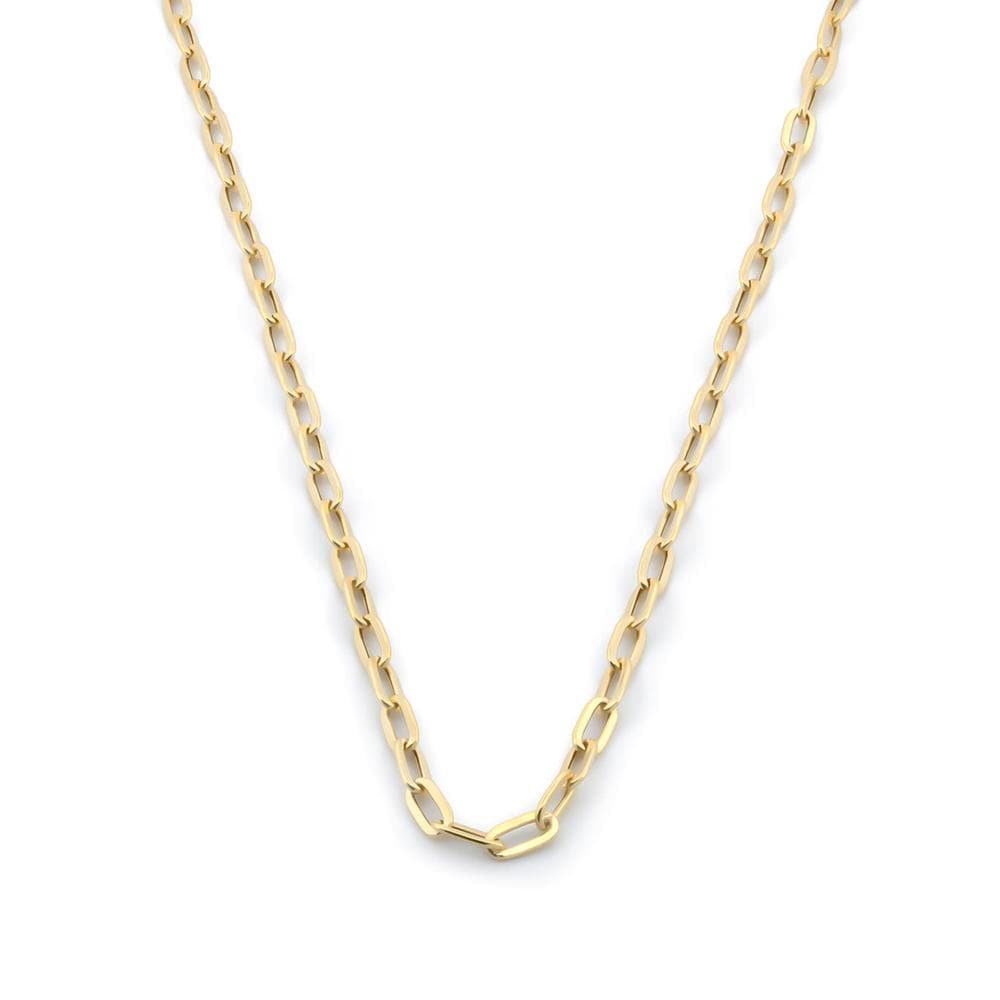 Cadena Clip 2.5 Por 4 Mm 55 Cm Oro Sólido 10k $6,435