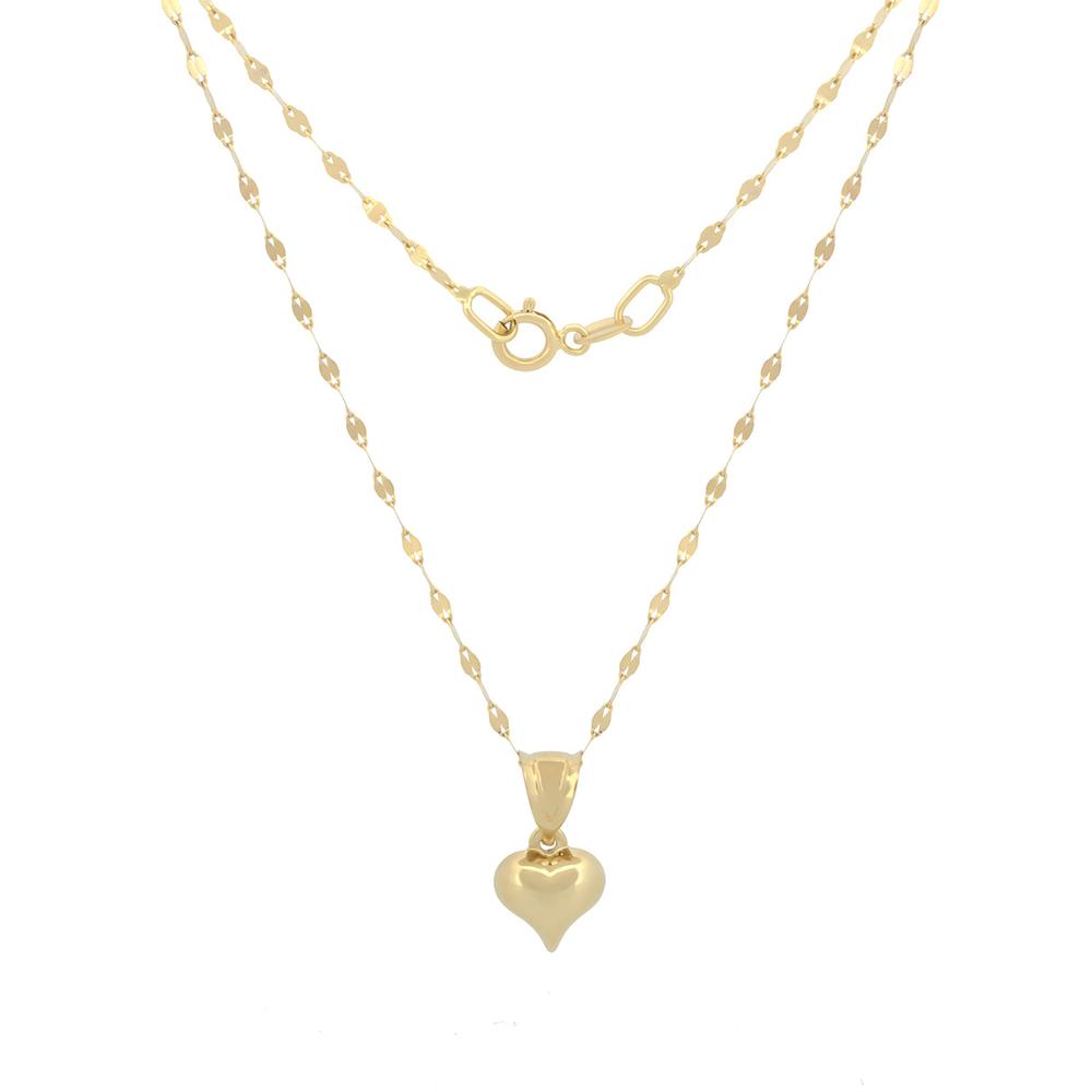 Foto 2 | Cadena Gargantilla Dama Corazón 8 Mm Oro 14k Sólido