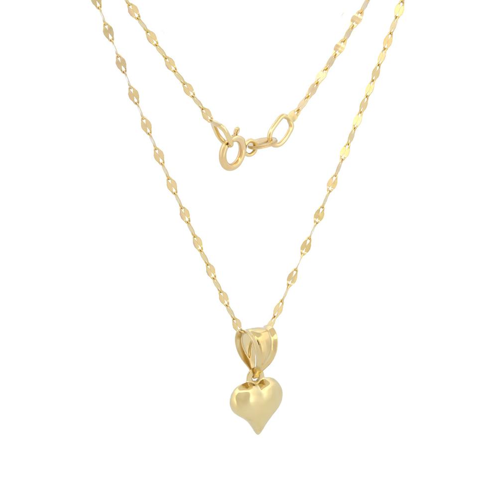 Foto 3 | Cadena Gargantilla Dama Corazón 8 Mm Oro 14k Sólido