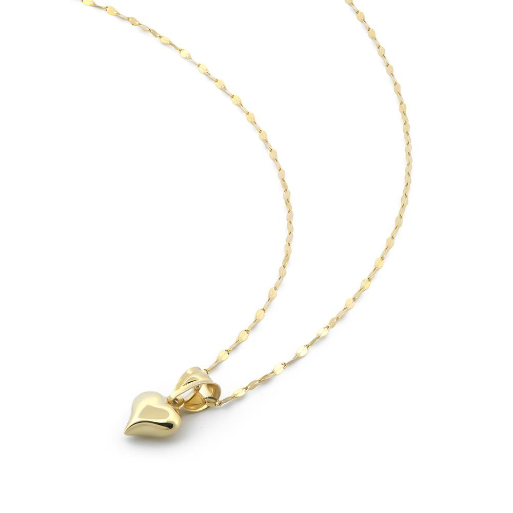 Foto 5 pulgar | Cadena Gargantilla Dama Corazón 8 Mm Oro 14k Sólido