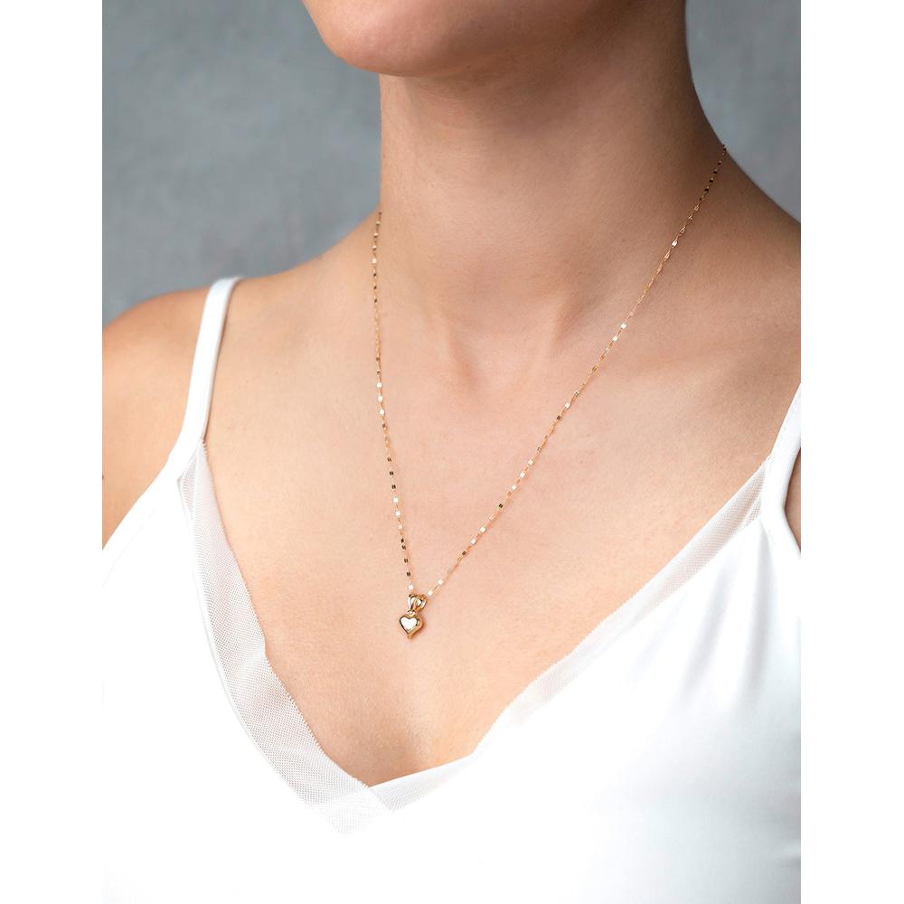 Foto 6 | Cadena Gargantilla Dama Corazón 8 Mm Oro 14k Sólido