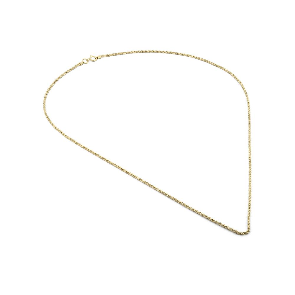 Foto 4 pulgar | Cadena Torzal 1 Mm 45 Cm Oro Sólido 10k