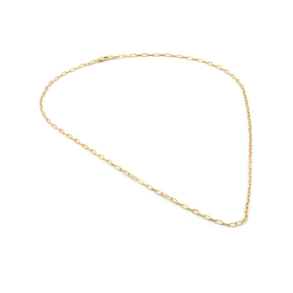 Foto 4 pulgar | Cadena Clip 2.5 Por 4 Mm 50 Cm Oro Sólido 10k