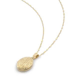 Foto 4 | Cadena Con Dije Relicario Oval Facetado Oro Sólido 14k