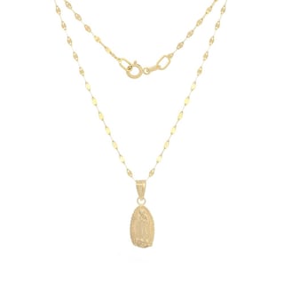Foto 2 | Cadena Con Dije Virgen 1.4 Cm Bautizo Oro 10k Sólido