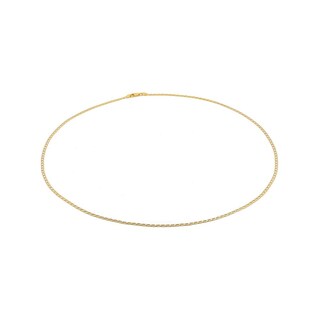 Foto 3 | Cadena Barbada Inglesa Diamantada Oro Italiano Sólido 14k 55 Cm