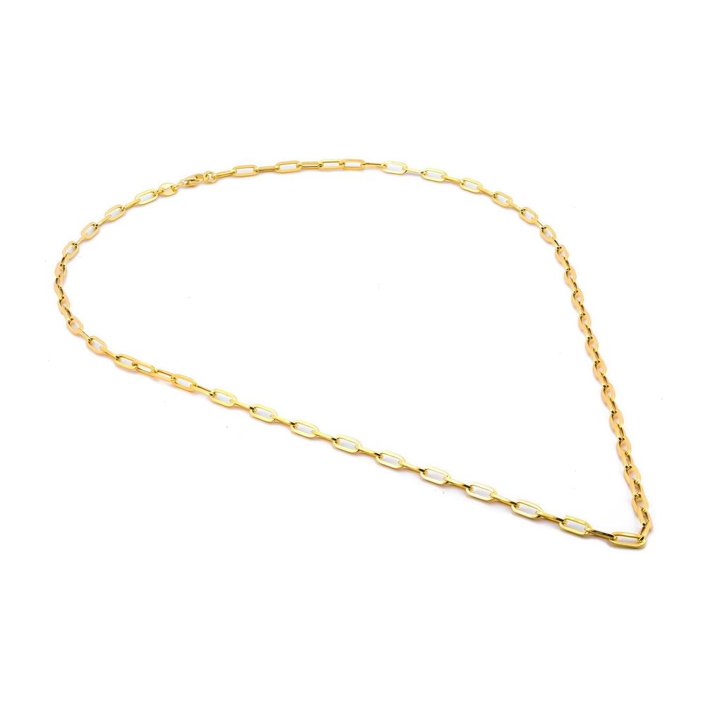 Foto 3 pulgar | Cadena Gargantilla Clip 6 Por 2.5 Mm 55 Cm Oro Sólido 14k
