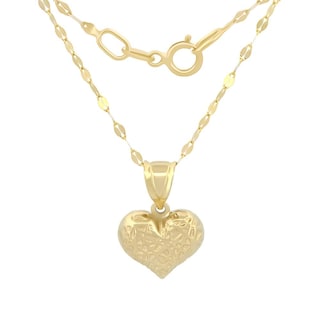 Foto 2 | Cadena Y Dije Corazón Lineas Oro Amarillo 10k