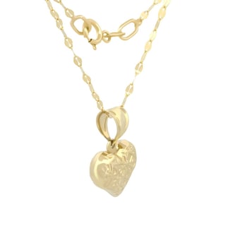 Foto 3 | Cadena Y Dije Corazón Lineas Oro Amarillo 10k
