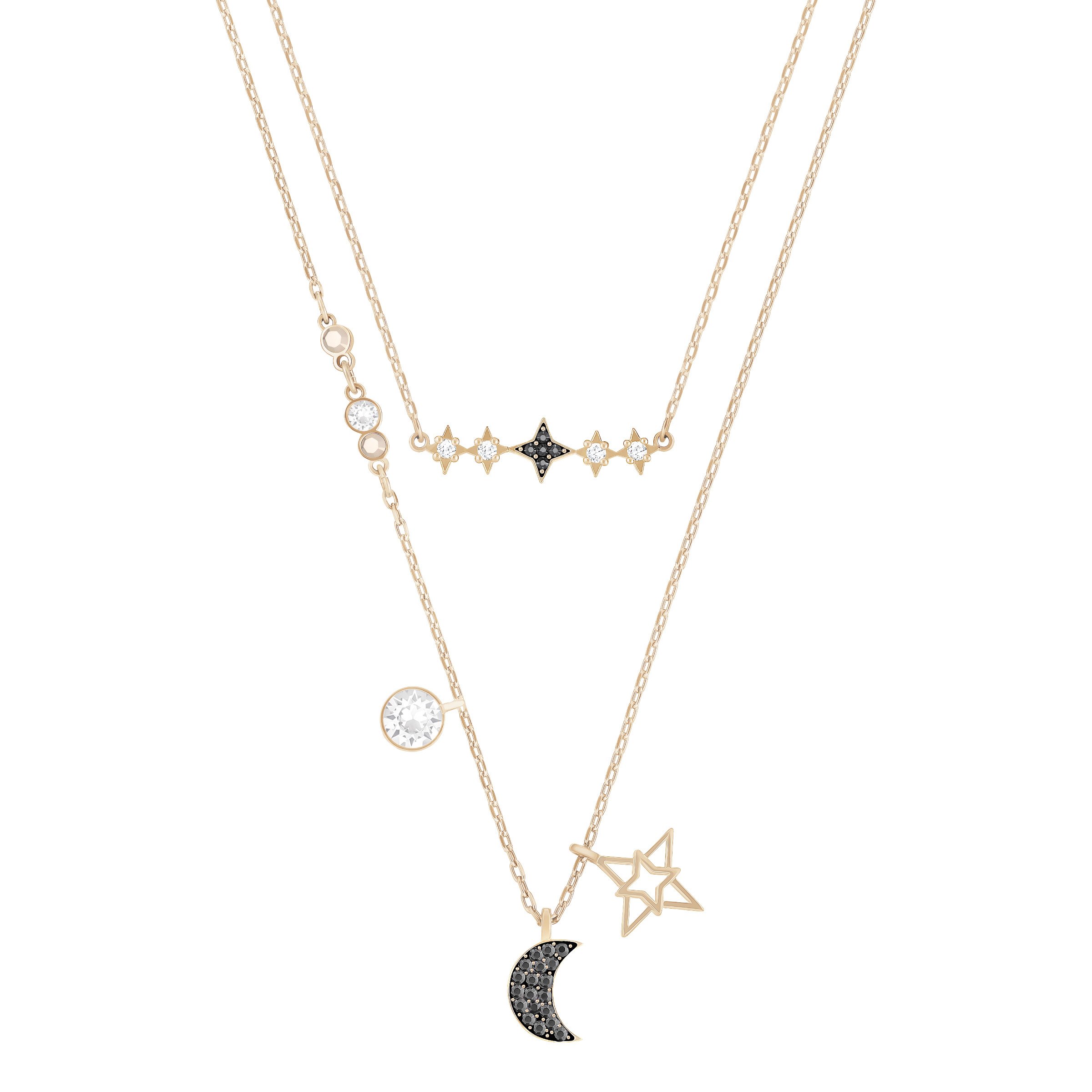 Foto 1 | Set De Collares Swarovski Symbolica Con Cadenas De Metal Mezcladas - Venta Internacional.