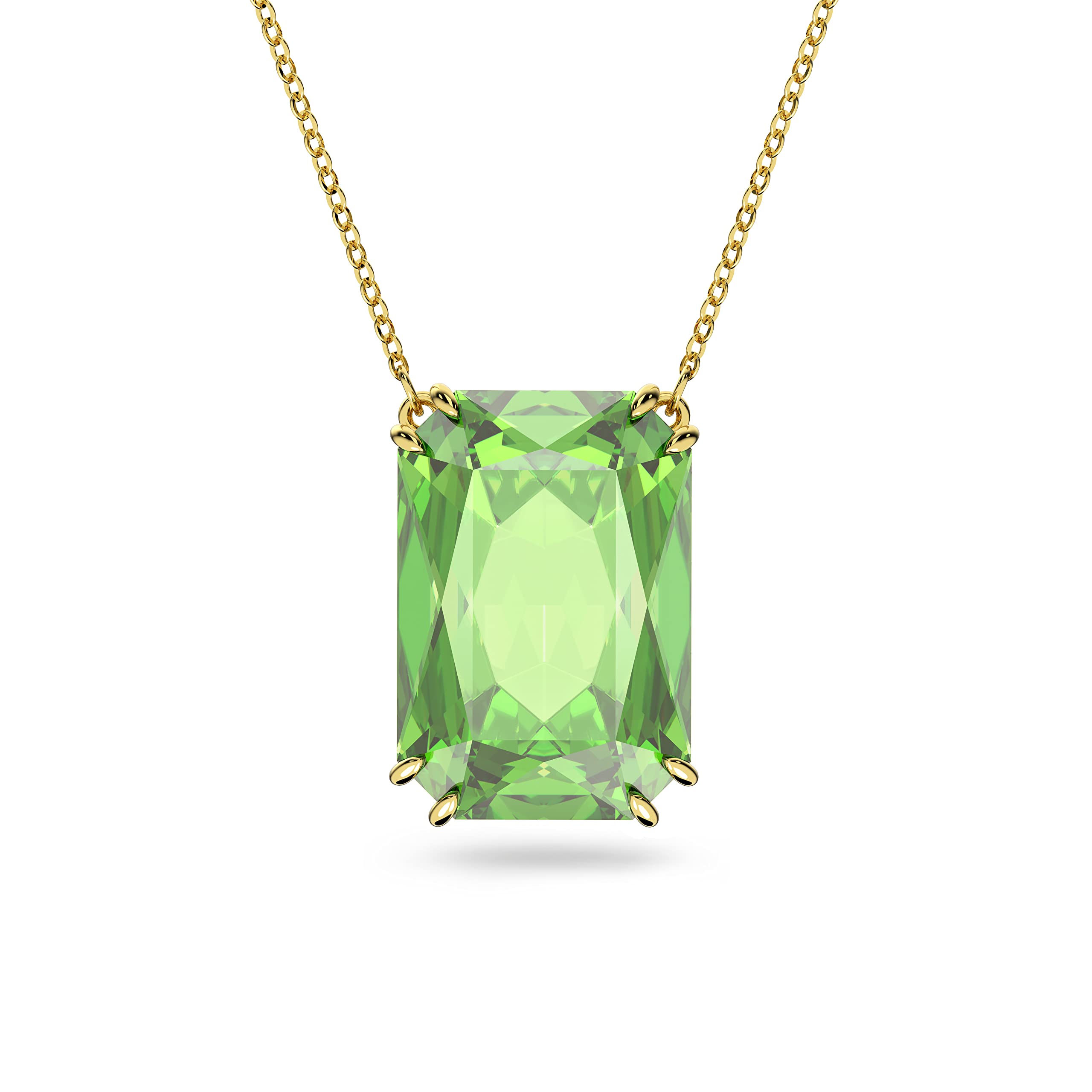 Foto 2 pulgar | Collar Con Colgante De Cristal Verde Swarovski Millenia, Tono Dorado - Venta Internacional.