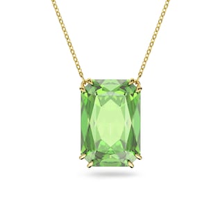 Foto 1 | Collar Con Colgante De Cristal Verde Swarovski Millenia, Tono Dorado - Venta Internacional.
