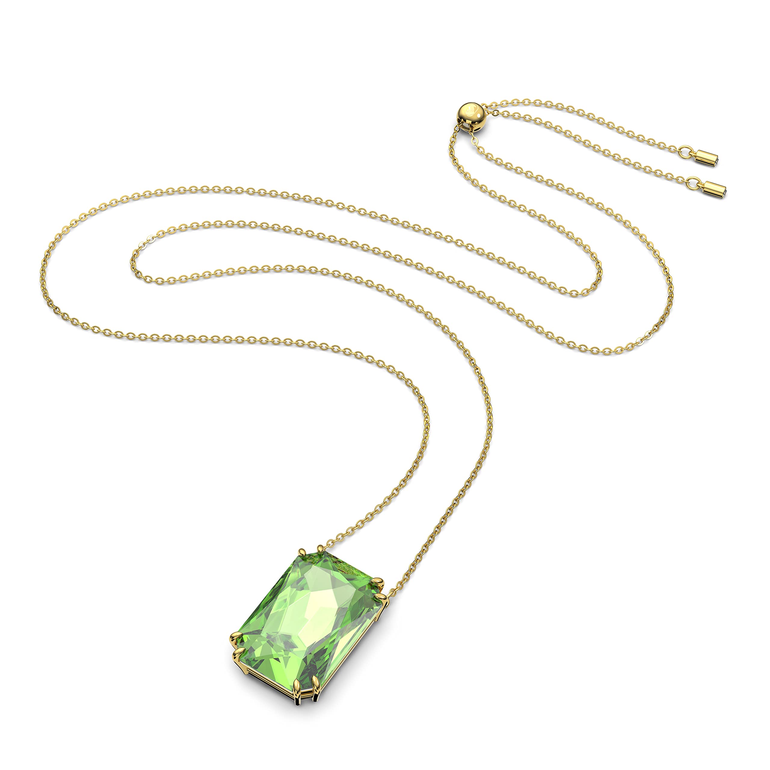Foto 2 | Collar Con Colgante De Cristal Verde Swarovski Millenia, Tono Dorado - Venta Internacional.