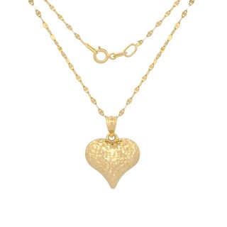 Foto 2 | Cadena Gargantilla Corazon Facetado 1.3 Cm Oro Amarillo 10k