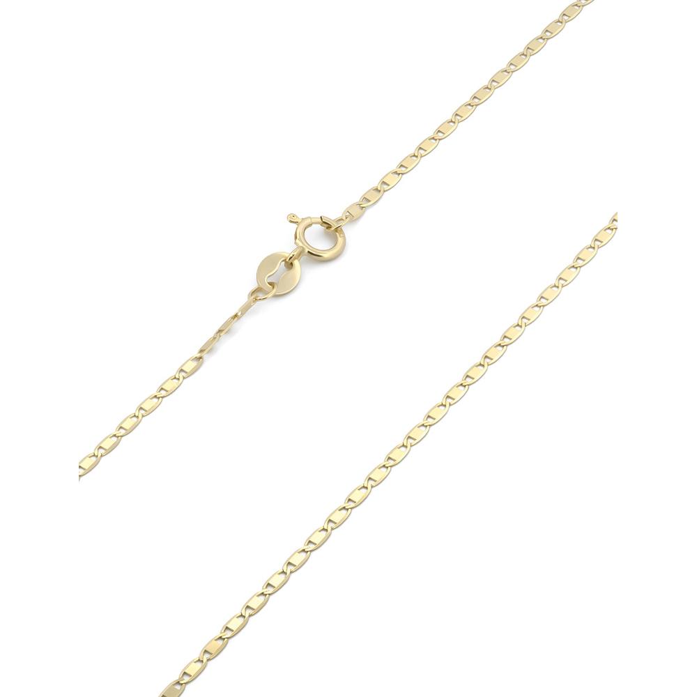 Foto 3 pulgar | Cadena Espejo Oro Sólido Amarillo 45 Cm 14k