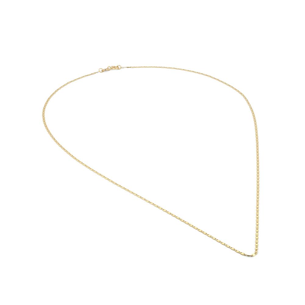 Foto 4 pulgar | Cadena Espejo Oro Sólido Amarillo 45 Cm 14k