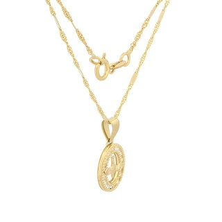 Foto 3 | Cadena Medalla Espíritu Santo 1.1 Cm Oro Sólido 10k