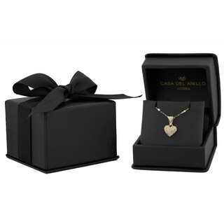 Foto 5 | Cadena Gargantilla Corazon Zirconias 0.9 Cm Oro Solido 10k
