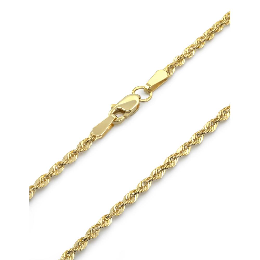 Foto 5 pulgar | Cadena Torzal 2 Mm Oro Sólido 10k 50 Cm